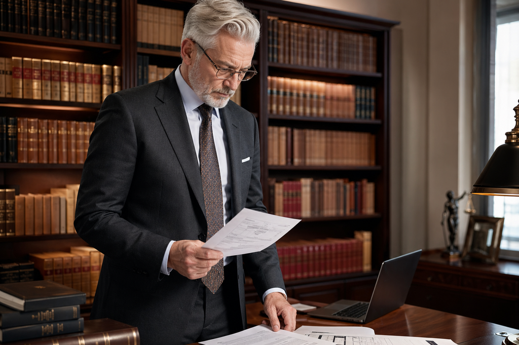 Justitia Waage und juristische Aktenmappe für Forderungsdurchsetzung und Vermögensrecht bei Waldersberg und Partner