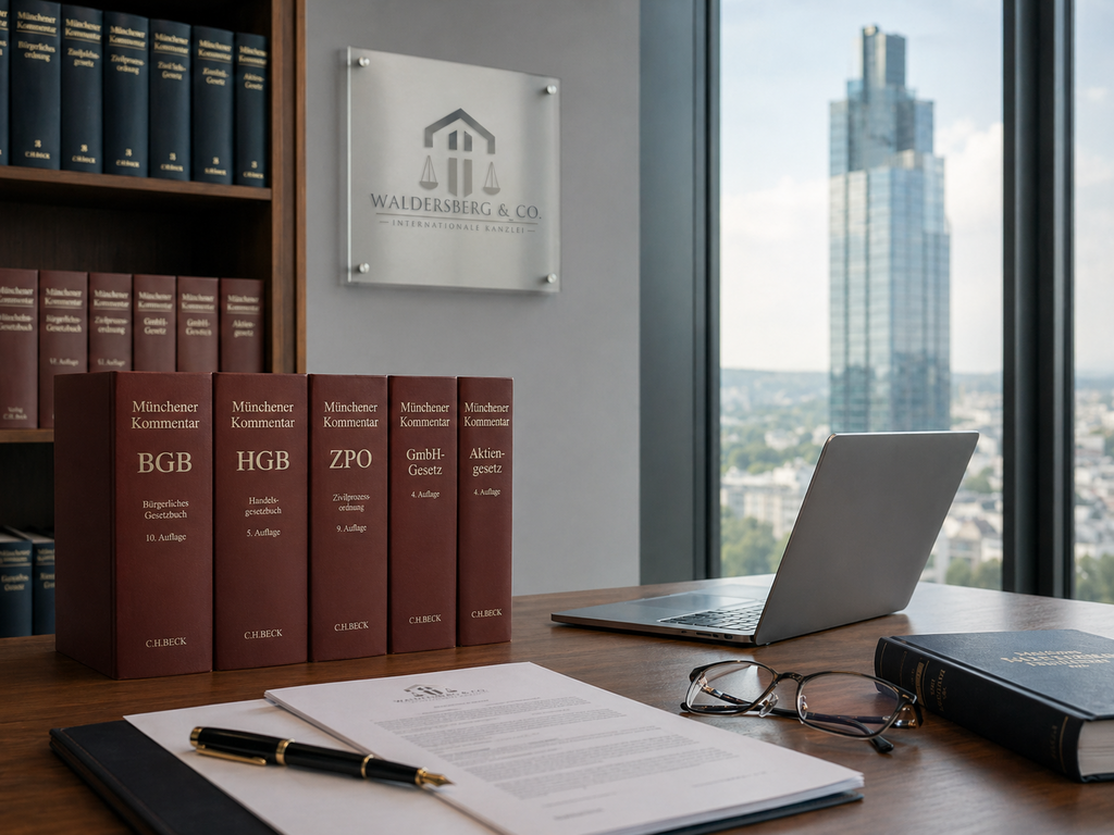Klare Struktur und rechtliche Analyse im internationalen Wirtschaftsrecht bei Waldersberg und Partner